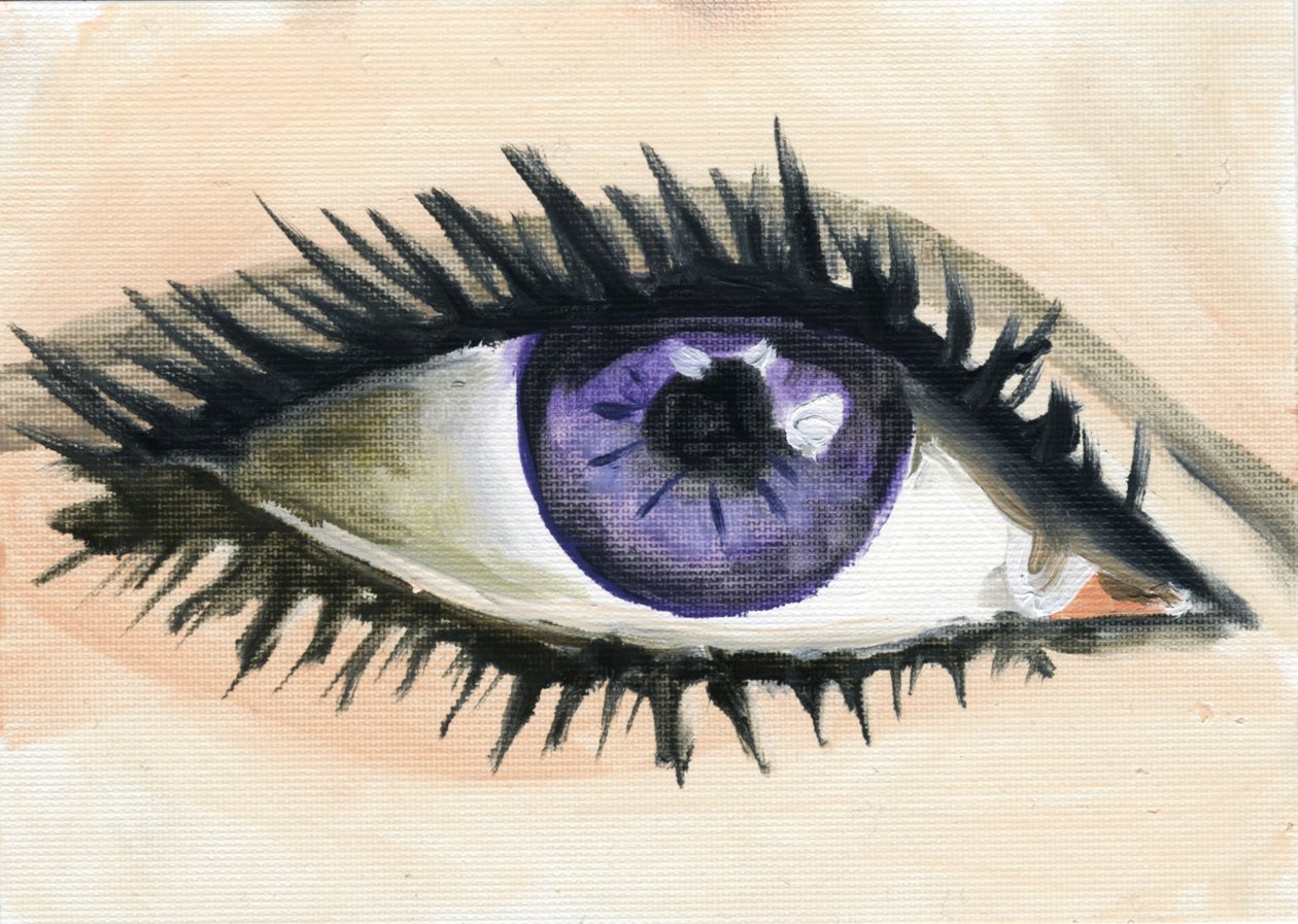Liz, 2013 (óleo sobre papel) de Cathy Lomax