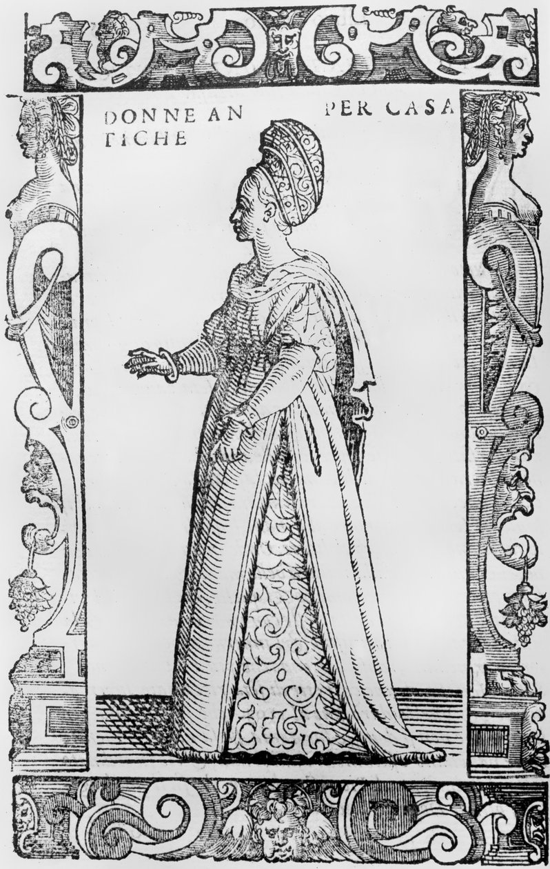Senhora da casa, 1590 de Cesare Vecellio