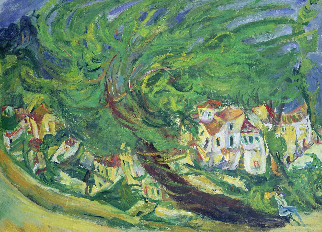 Árvore caída, c.1922-23 de Chaim Soutine