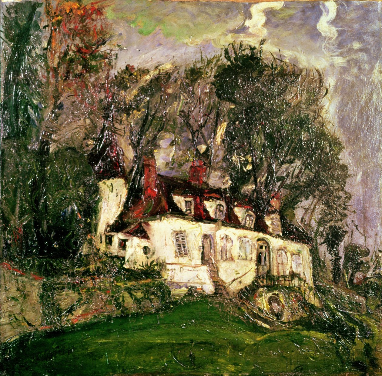 A casa em Oiseme, 1934 de Chaim Soutine