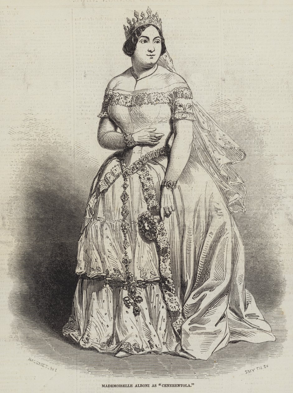 Mademoiselle Alboni como Cenerentola de Charles Baugniet