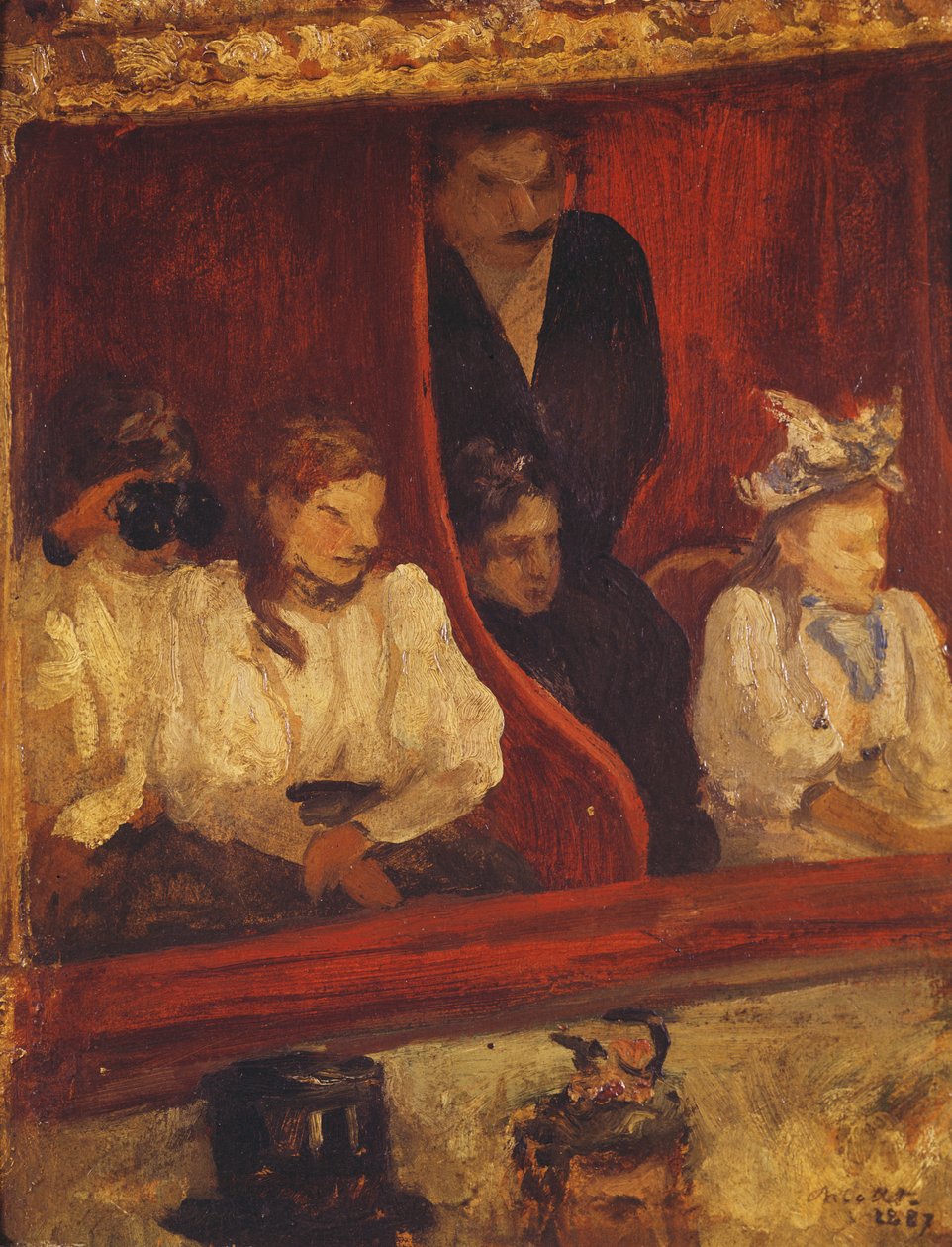 Caixa na Ópera-Comique, 1887 de Charles Cottet
