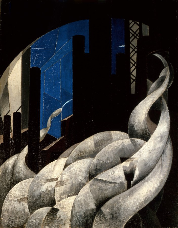 Incenso de uma nova igreja de Charles Demuth