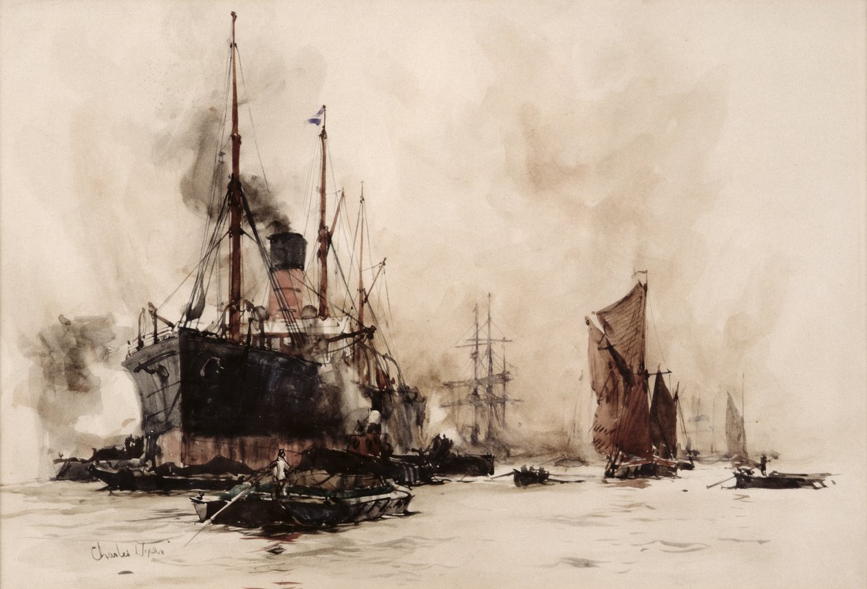 Bunkering de carvão de Charles Edward Dixon