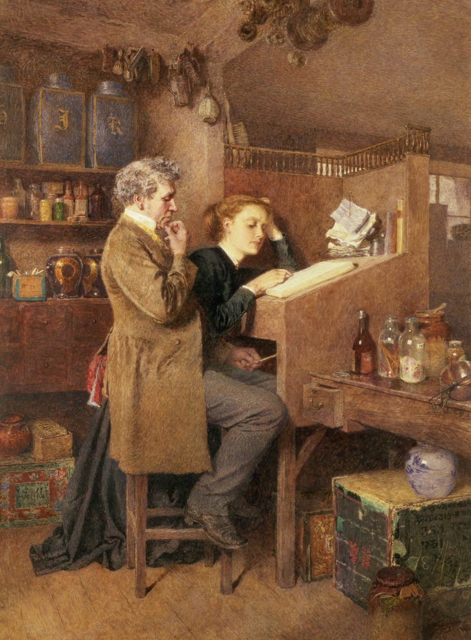 Mercearia e esposa, 1868 de Charles Green