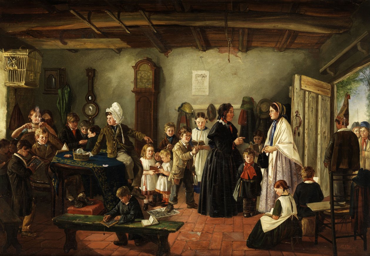 A visita à sala de aula de Charles Hunt