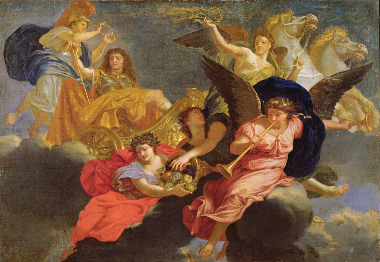 Apoteose do rei Luís XIV da França de Charles Le Brun