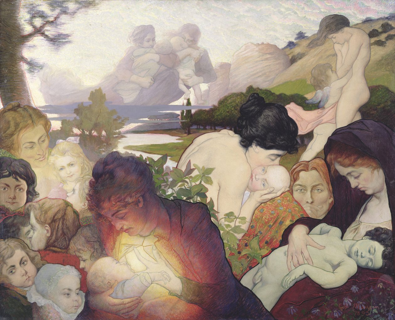 Maternidade, 1893 de Charles Maurin