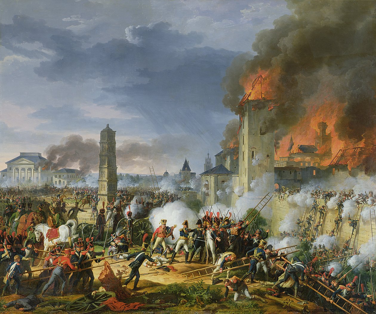 O ataque e tomada de Ratisbona, 23 de abril de 1809, 1810 de Charles Thevenin