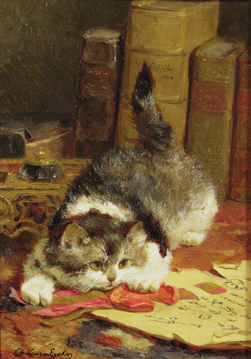 Gato de perseguição de Charles van den Eycken