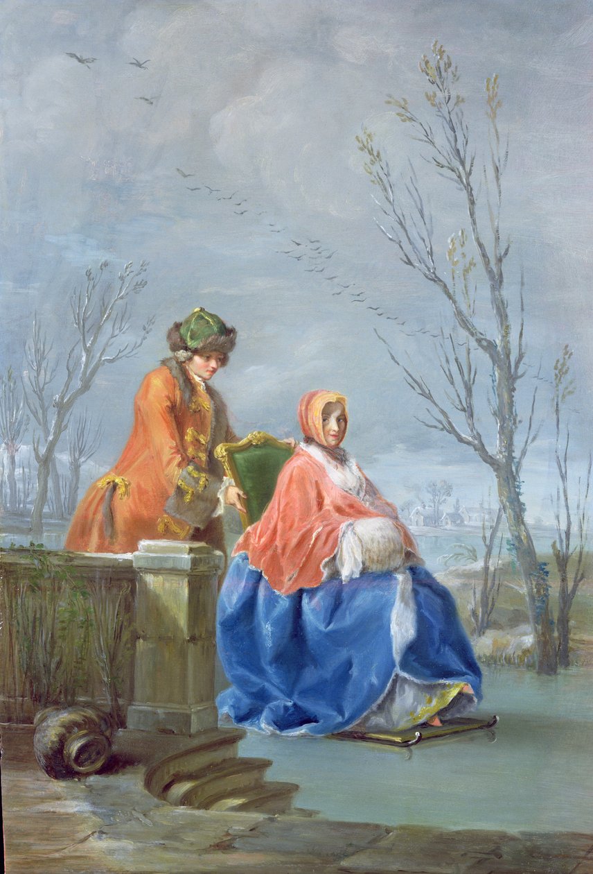 Inverno de Charles-Joseph Flipart
