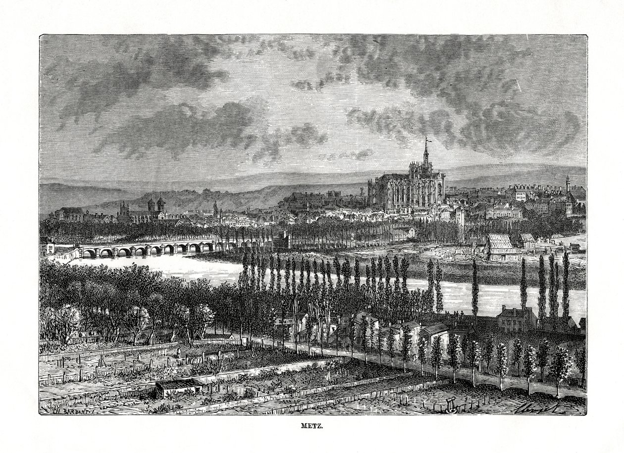 Metz, França, século XIX de Charles Barbant