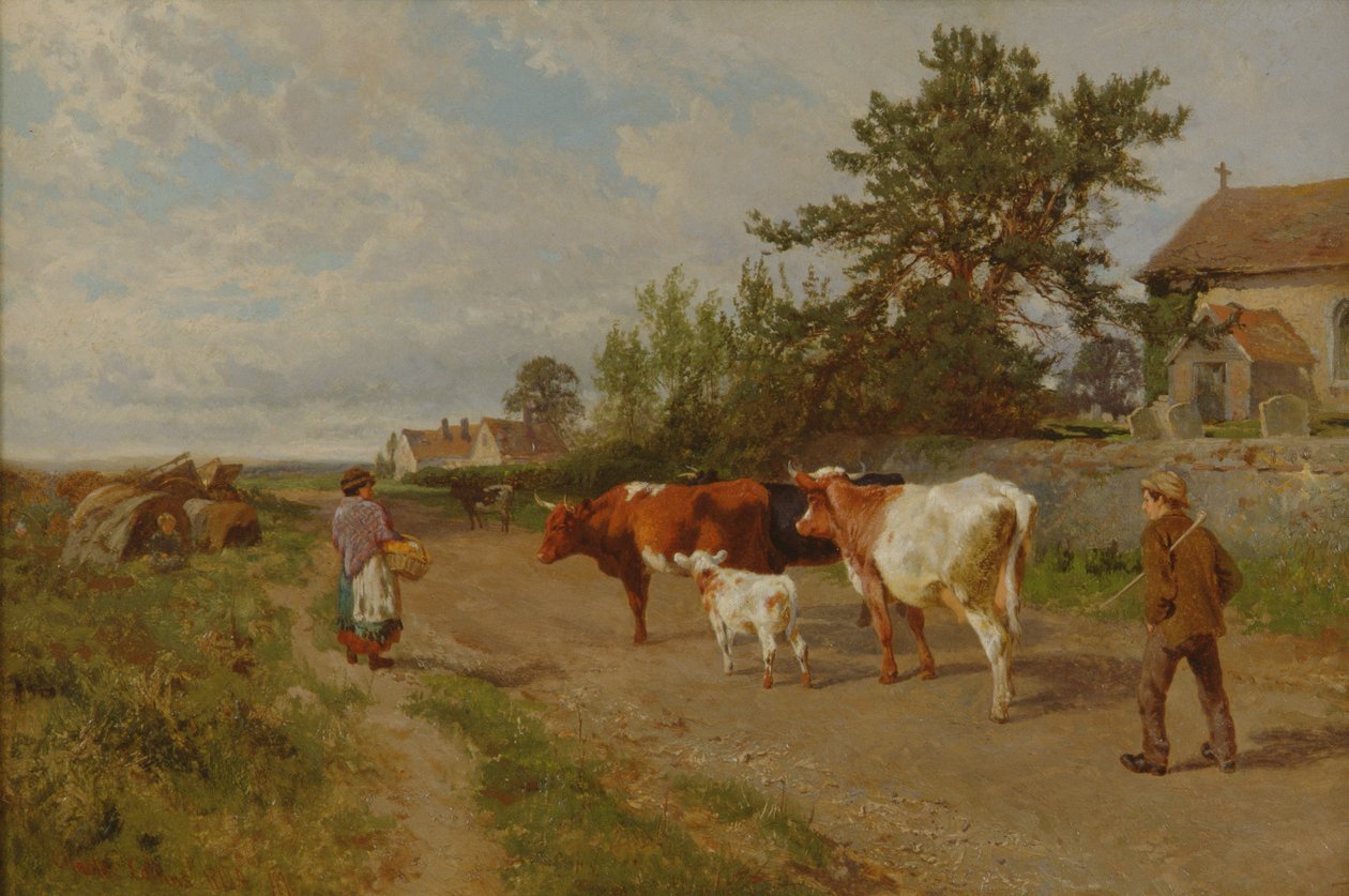 Indo para o mercado, 1895 de Charles Collins