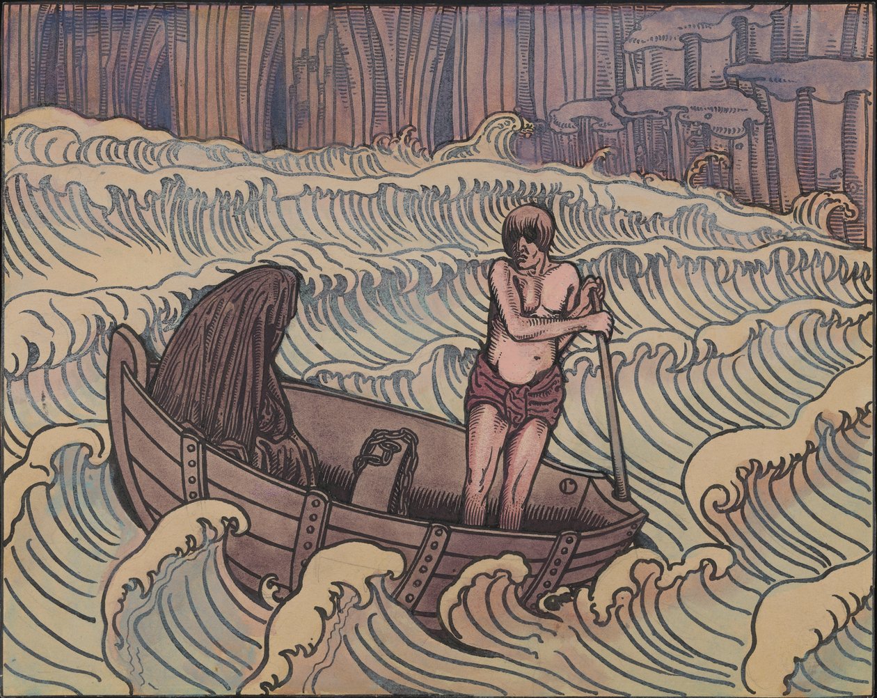 Caronte, cerca de 1896. de Charles Doudelet
