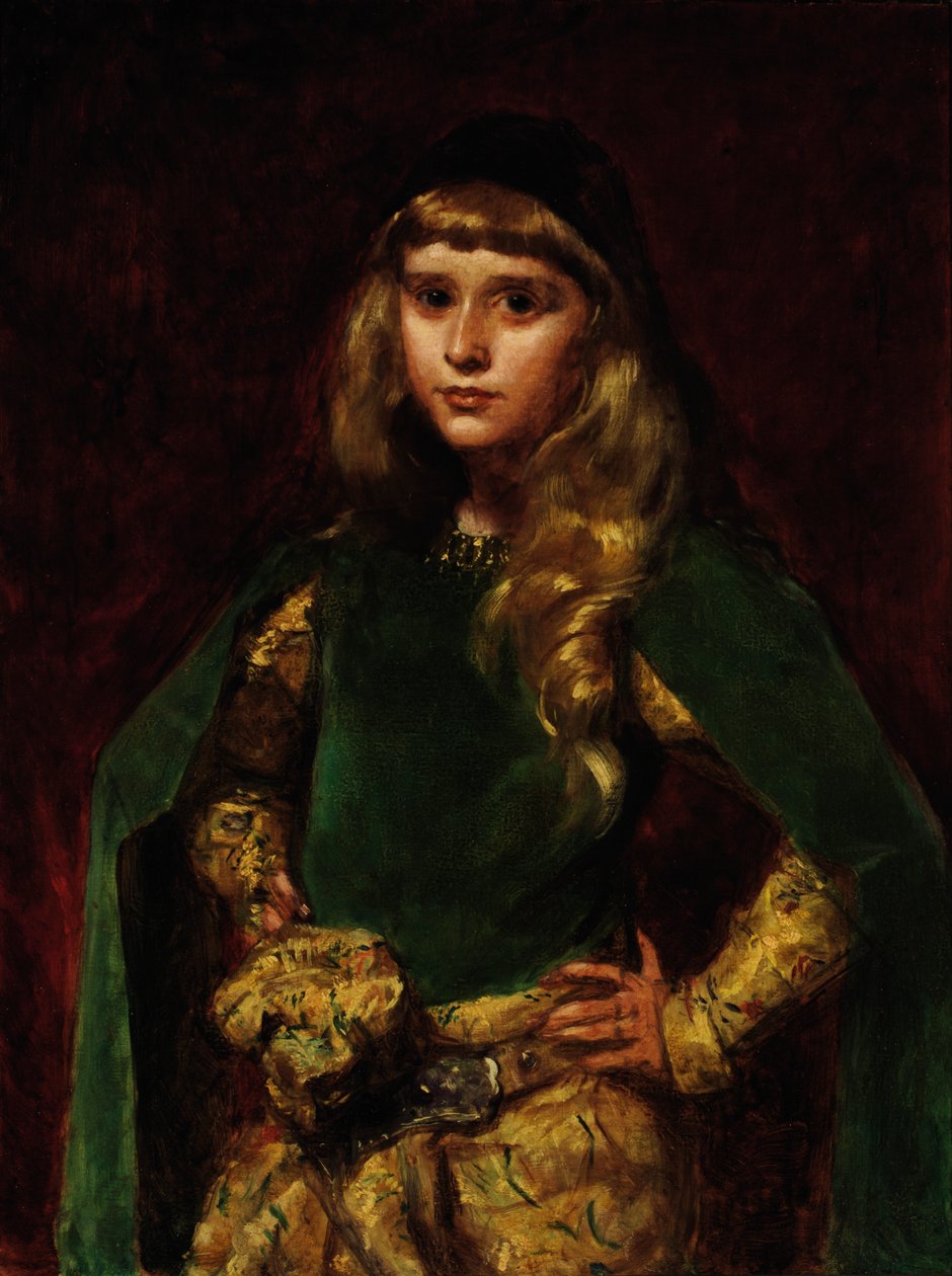 Natalie aos dez, 1887. de Charles Emile Auguste Carolus Duran