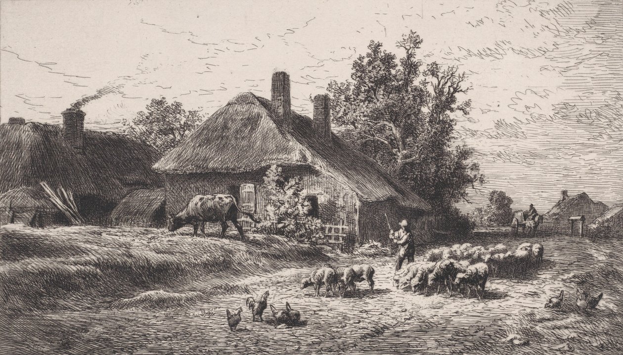 O Hamlet, 1867. de Charles Emile Jacque