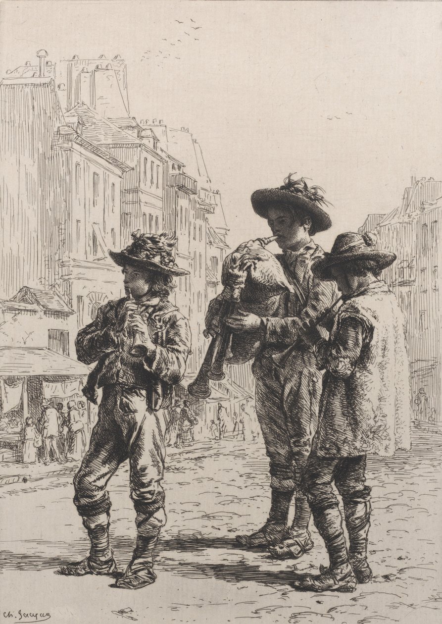 Pifferaris, 1864. de Charles Emile Jacque