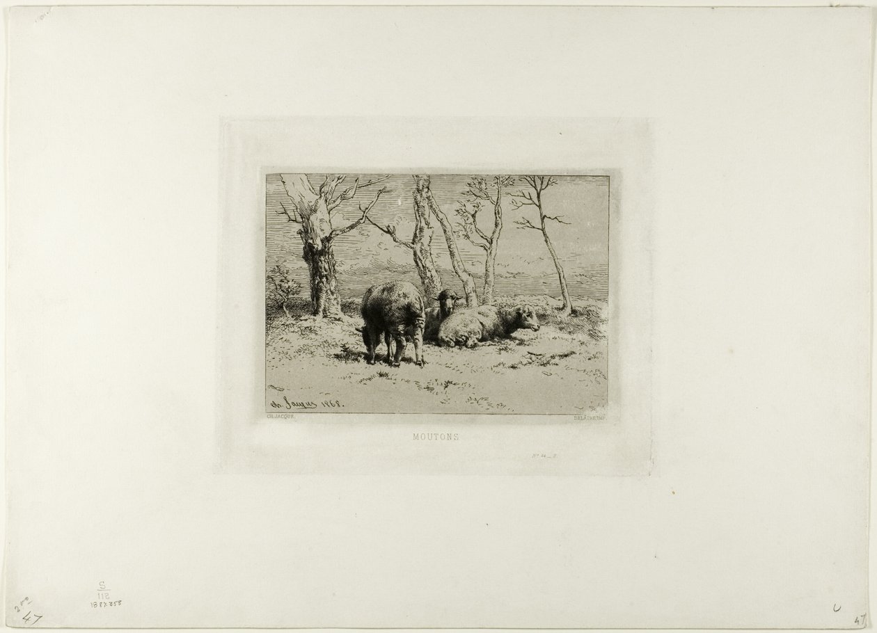 Ovelha de Charles Emile Jacque