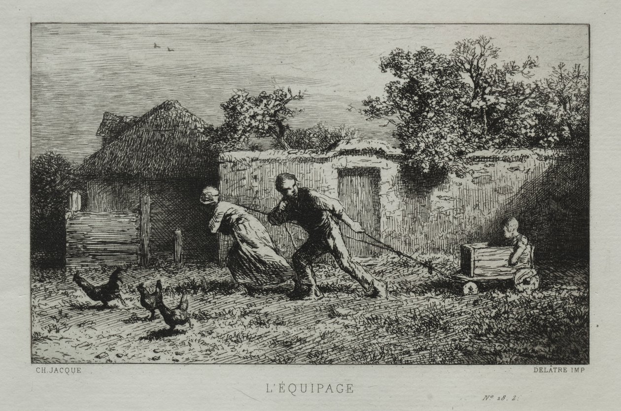 A Equipage. de Charles Emile Jacque