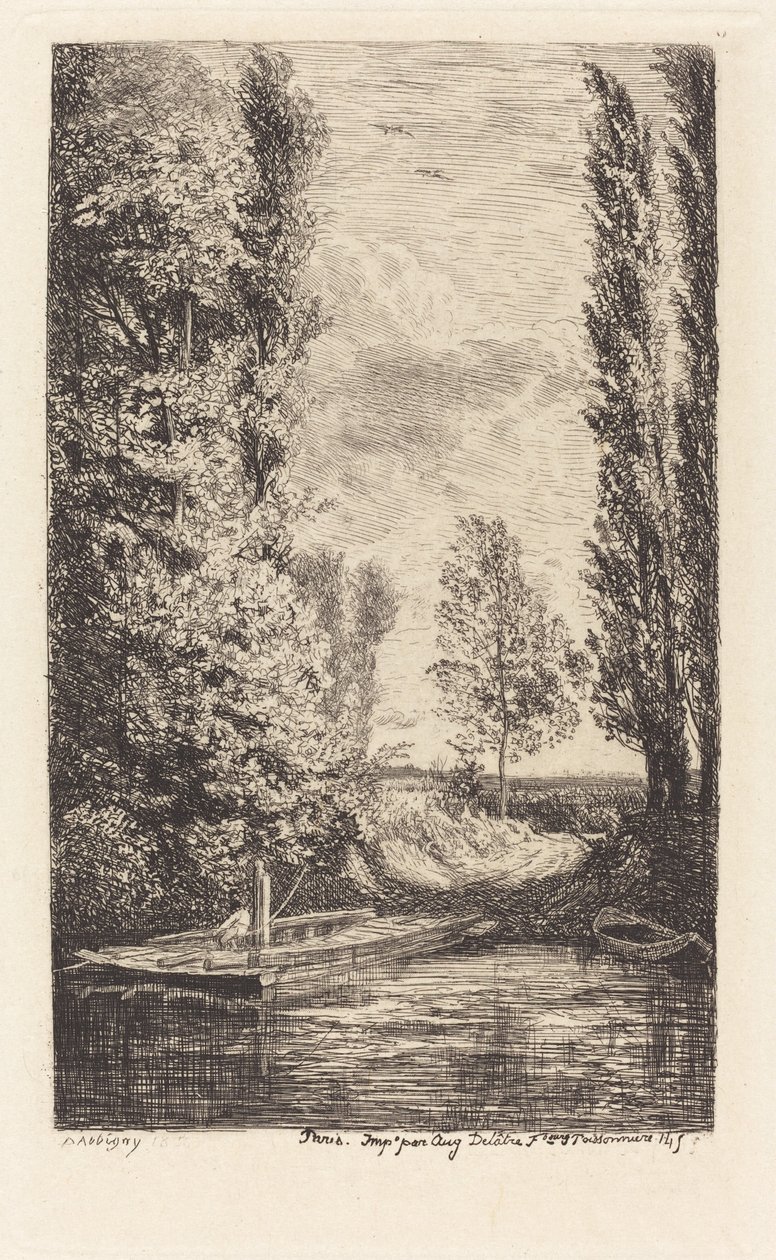 Balsa (Le Bac) de Charles Francois Daubigny
