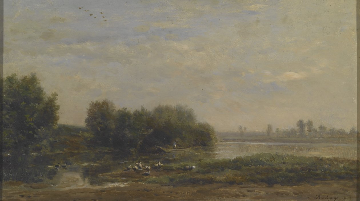 Sobre o Oise de Charles Francois Daubigny