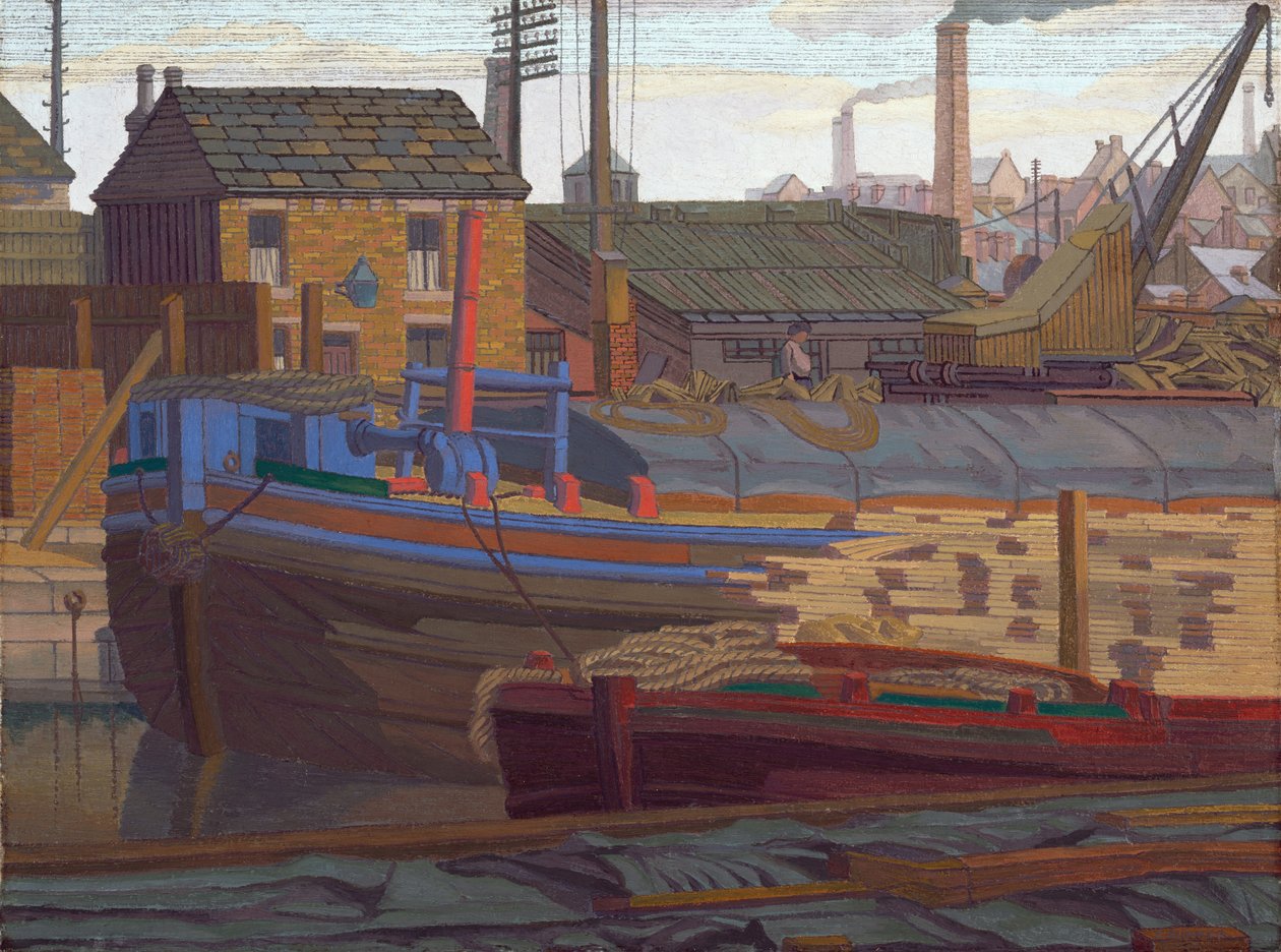 As Barcaças, Leeds de Charles Ginner