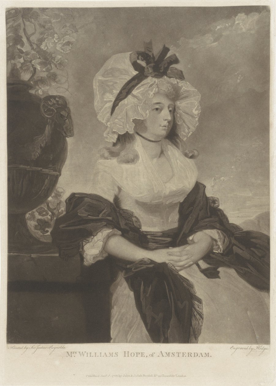 Retrato de Anne Goddard-Williams Hope de Charles Howard Hodges