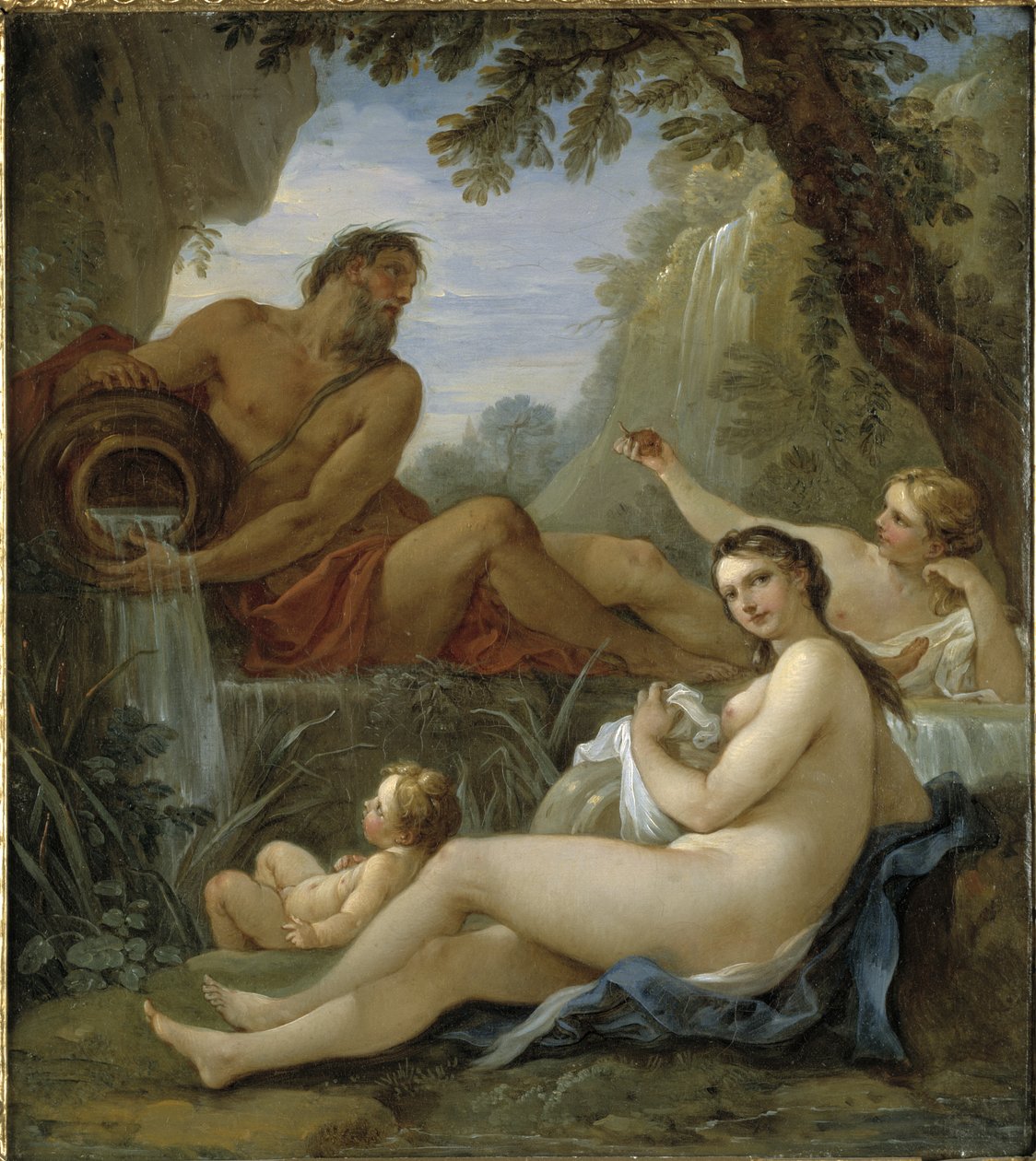 Rivergod e Spring Nymph de Charles Joseph Natoire