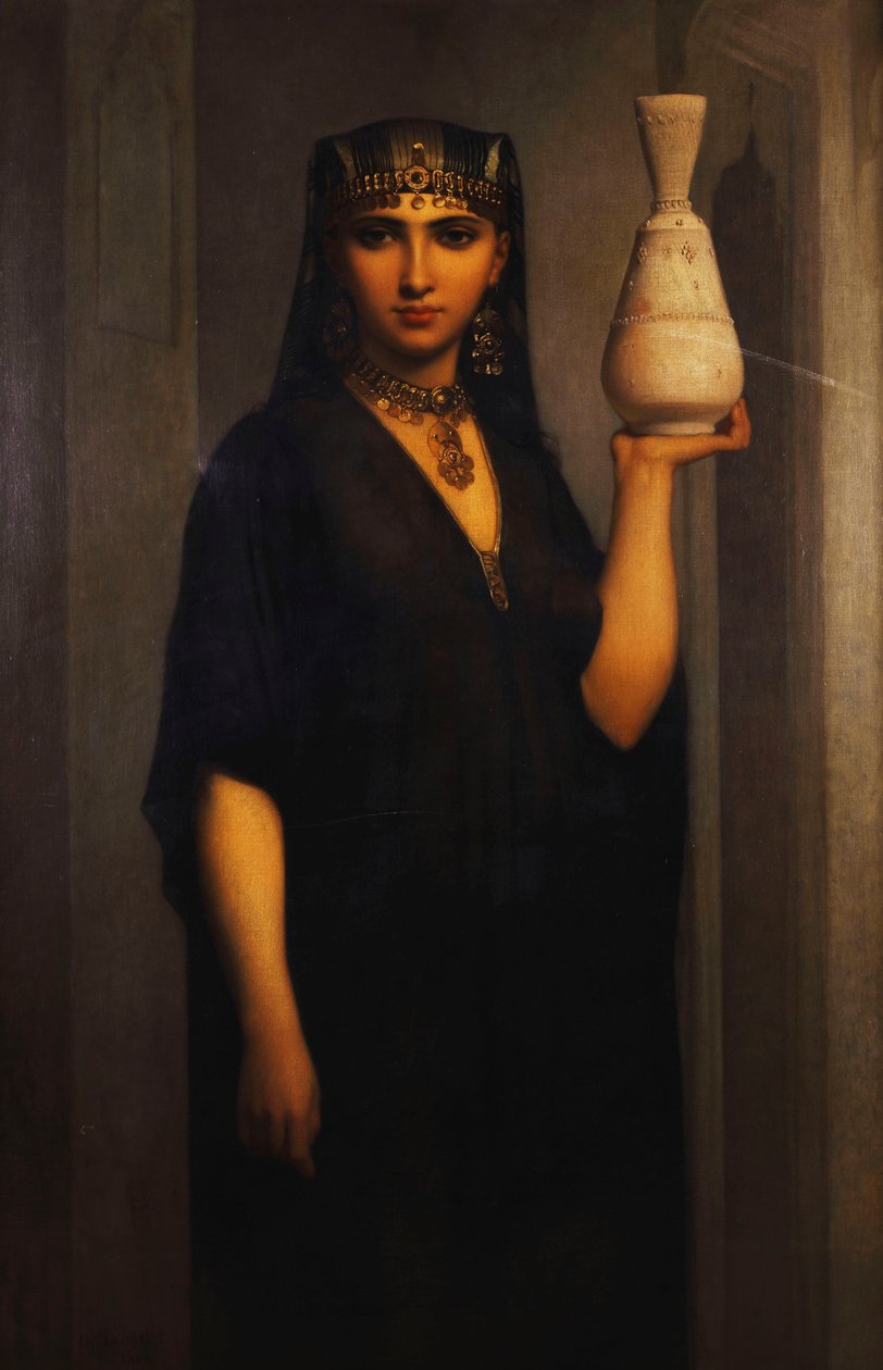 Mulher camponesa; Femme Fellah, 1869 de Charles Landelle