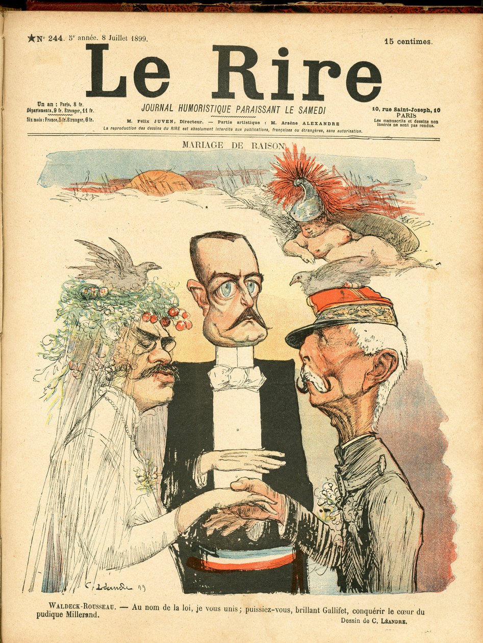 O riso, satírico em cores de Charles Leandre