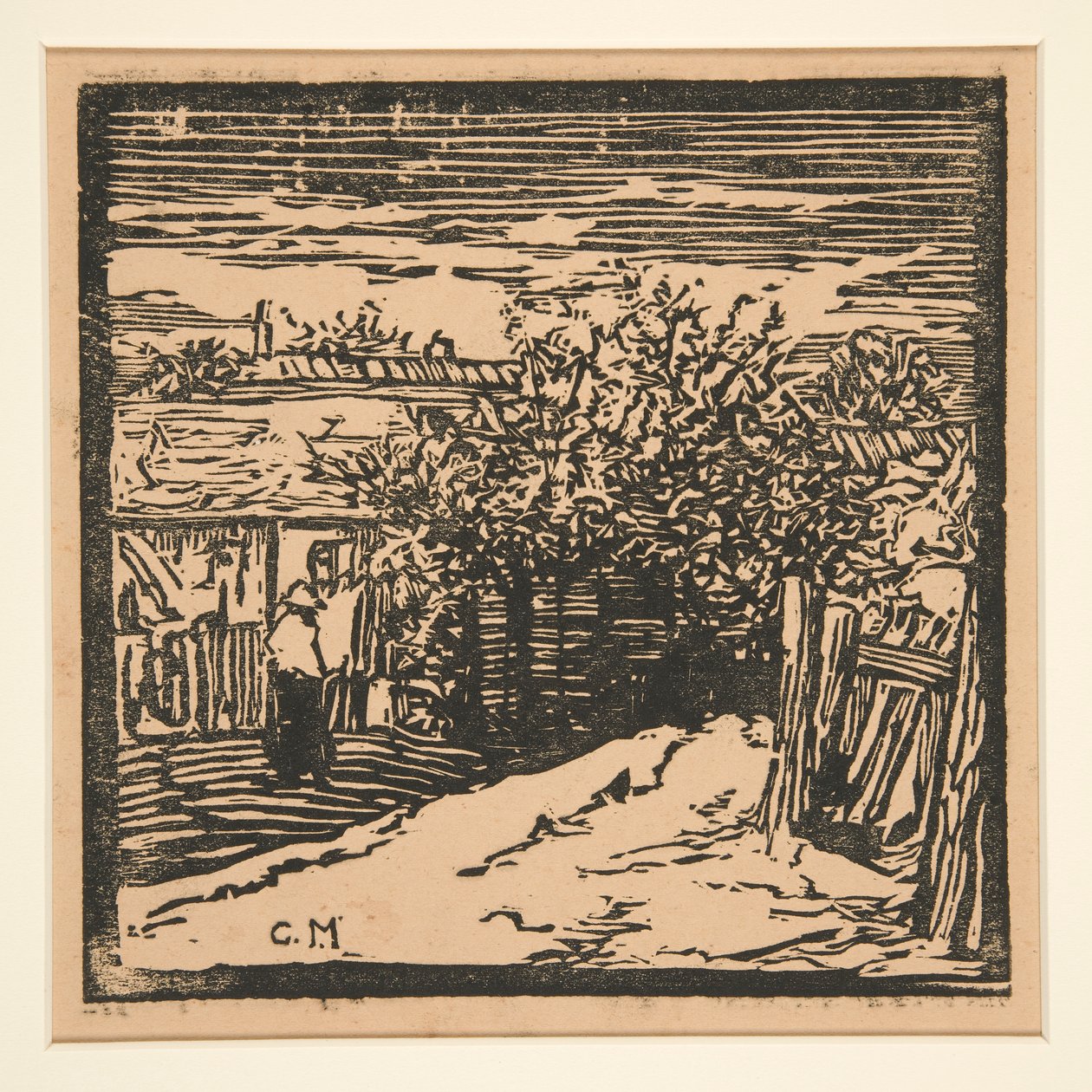 Pátio Rural de Charles Maurin
