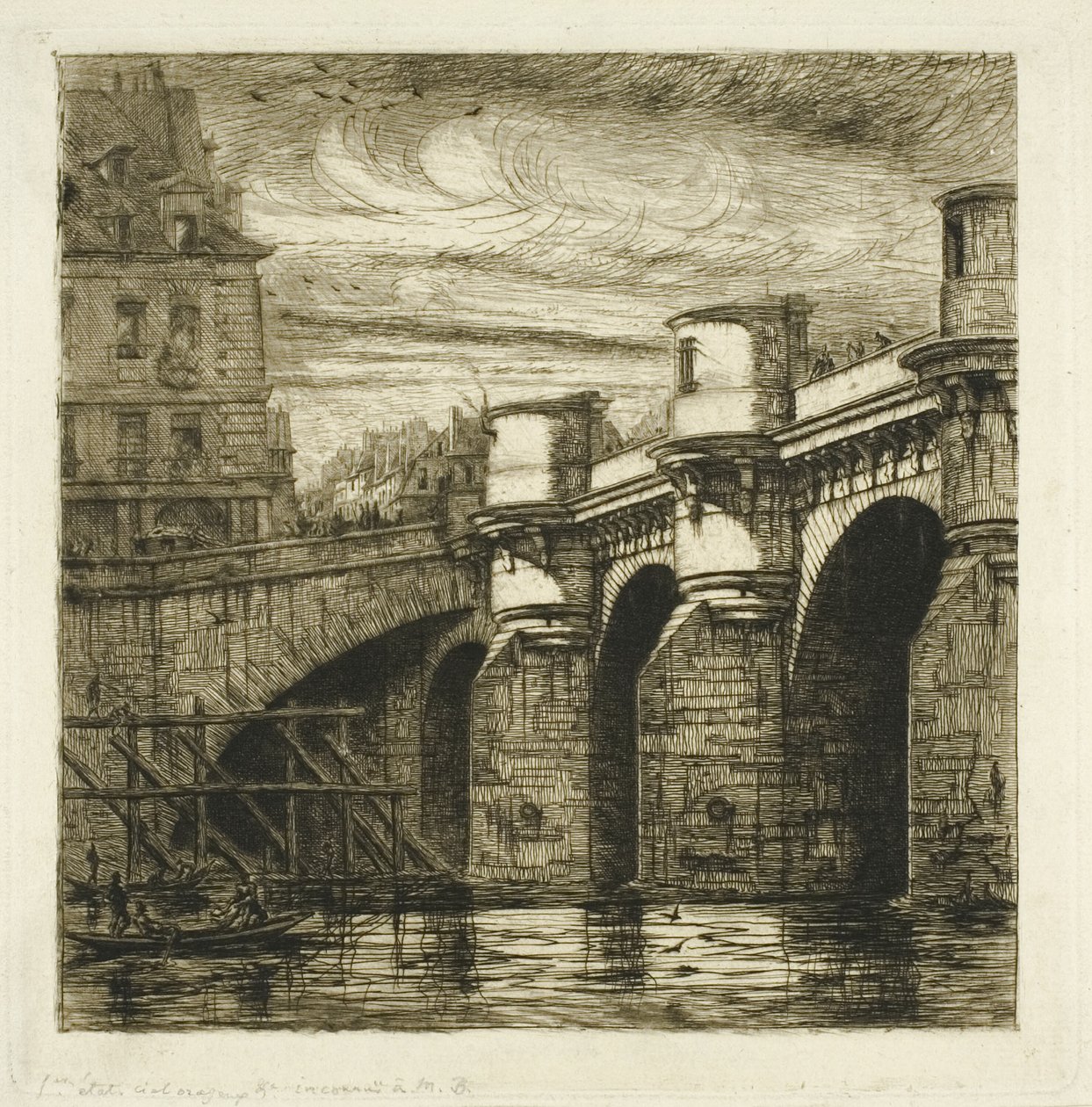 Ponte Neuf, Paris de Charles Meryon