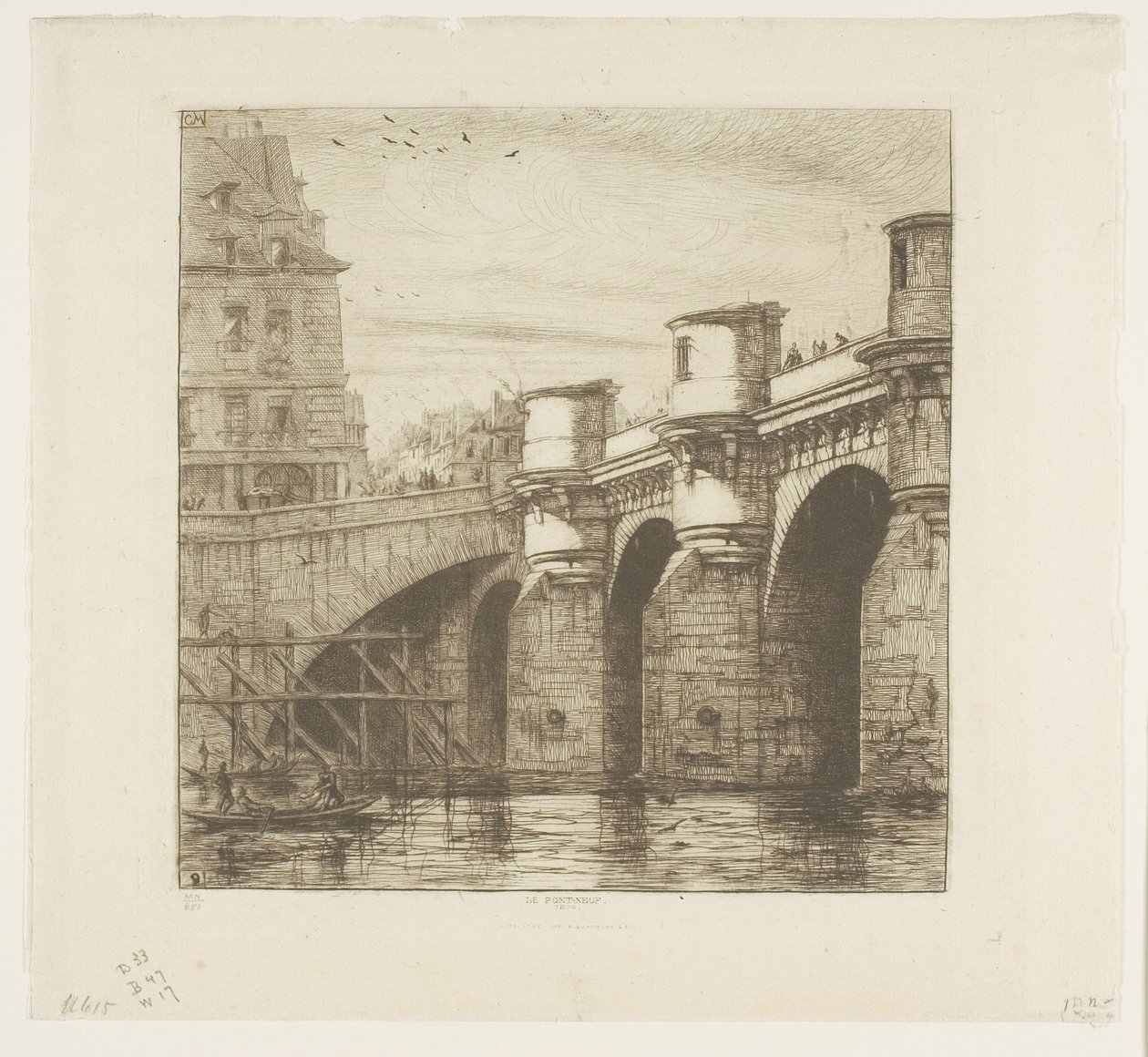 Ponte Neuf, Paris de Charles Meryon