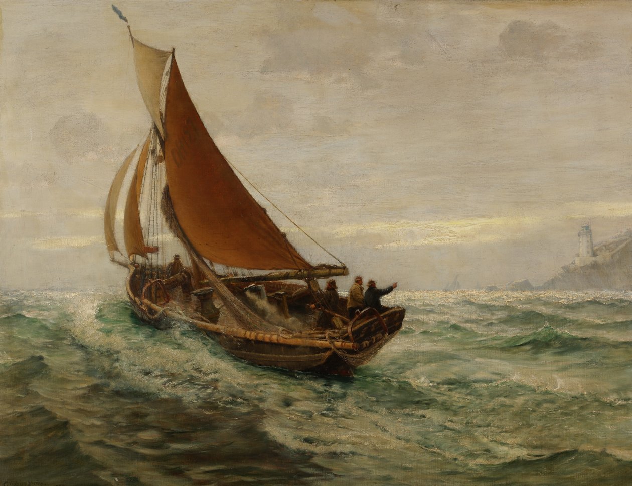 Alvorada no Mar, 1890 de Charles Napier Hemy