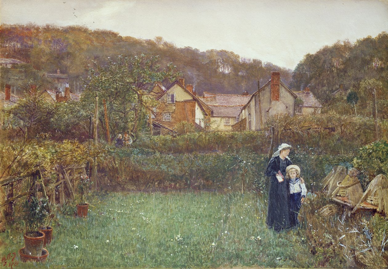 Dizendo as abelhas de Charles Napier Hemy