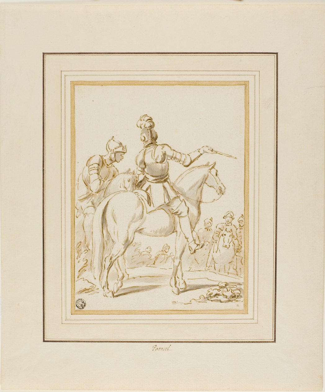 Cavaleiros a cavalo de Charles Parrocel