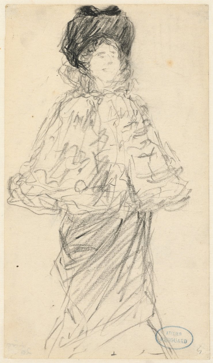 Mulher em pé de Charles Paul Renouard