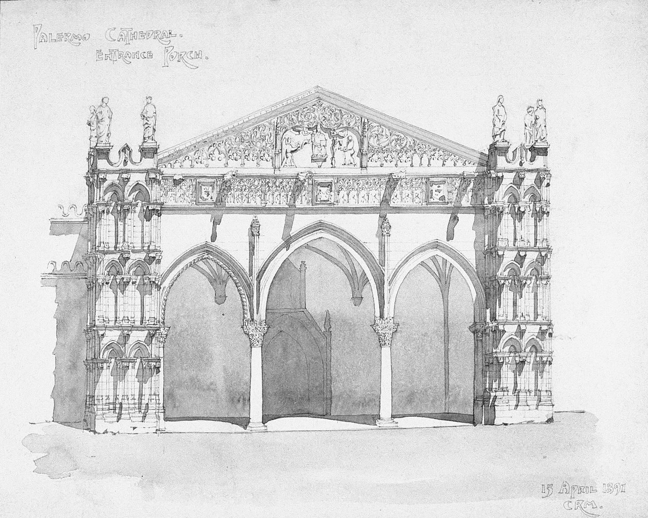 Pórtico de Entrada da Catedral de Palermo de Charles Rennie Mackintosh