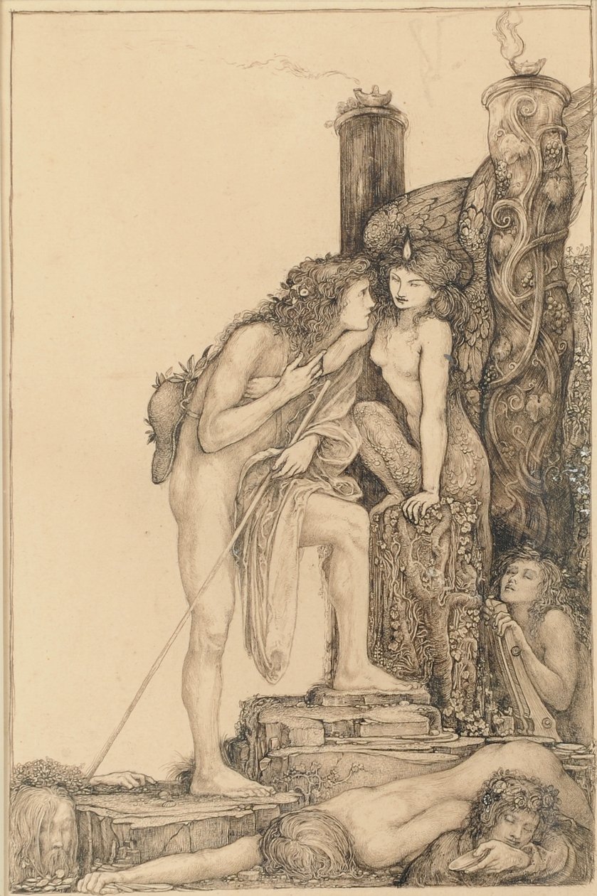 Édipo e a Esfinge de Charles Ricketts
