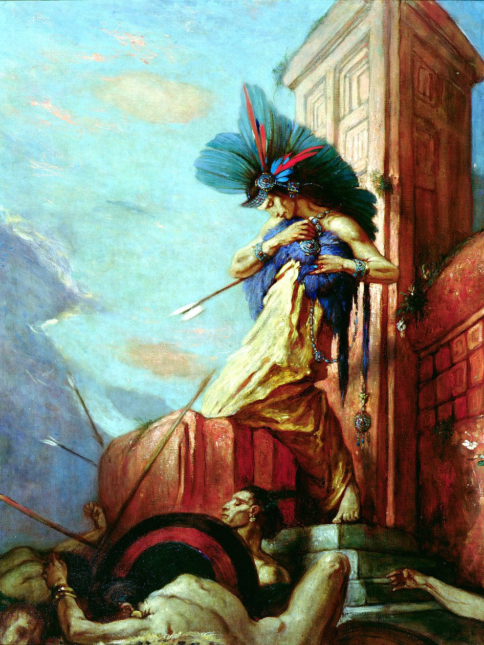 A morte de Montezuma (1466-1520) de Charles Ricketts