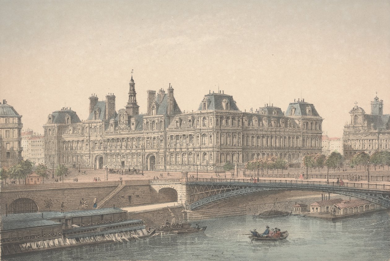 Hotel de Ville, Paris de Charles Riviere