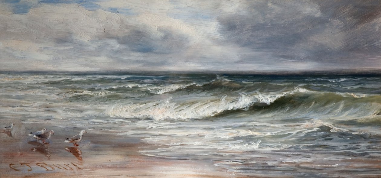 Ondas do mar, 1880. de Charles Thomas Burt