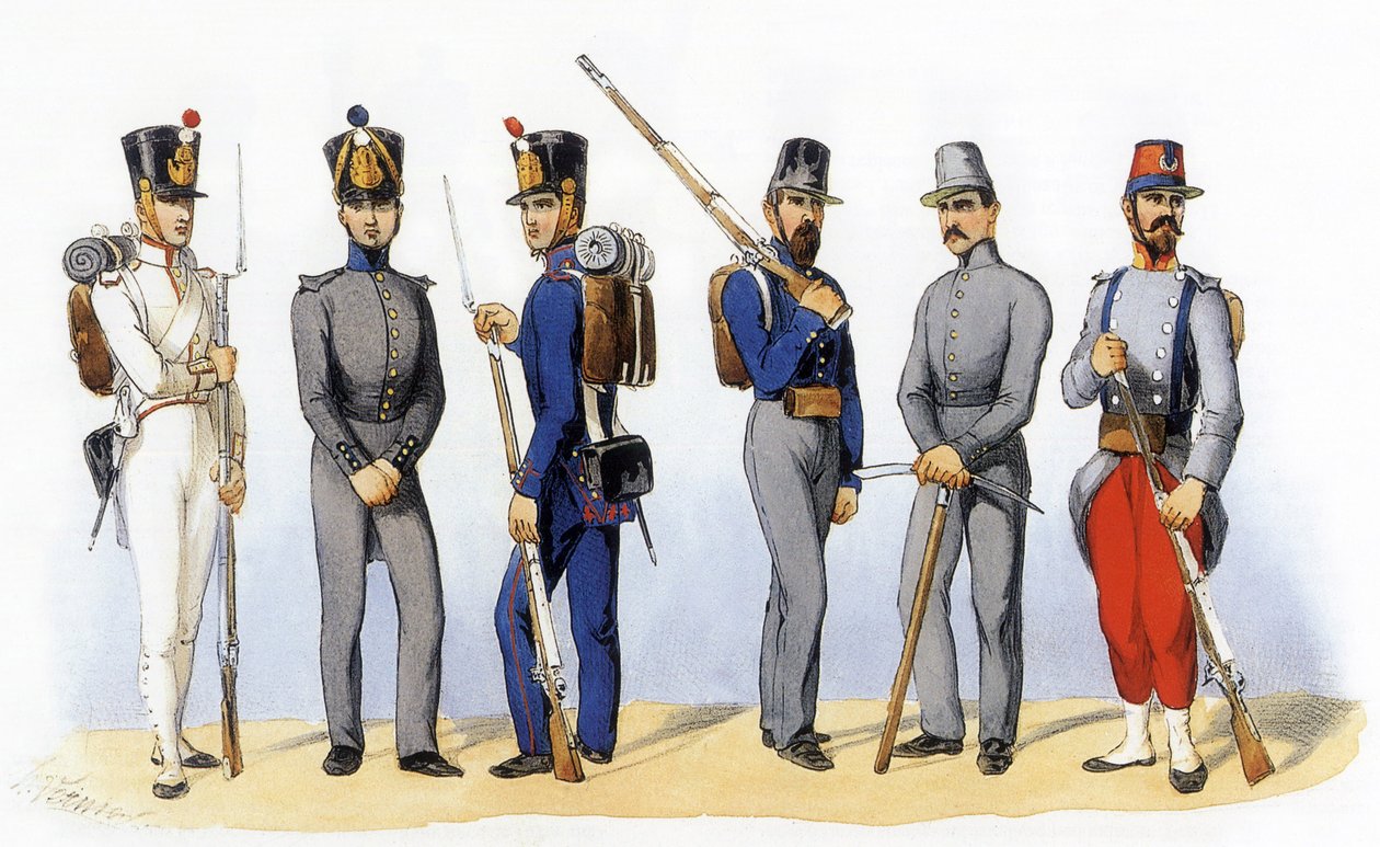 Uniformes do exército francês: Companhias Disciplinares de Charles Vernier