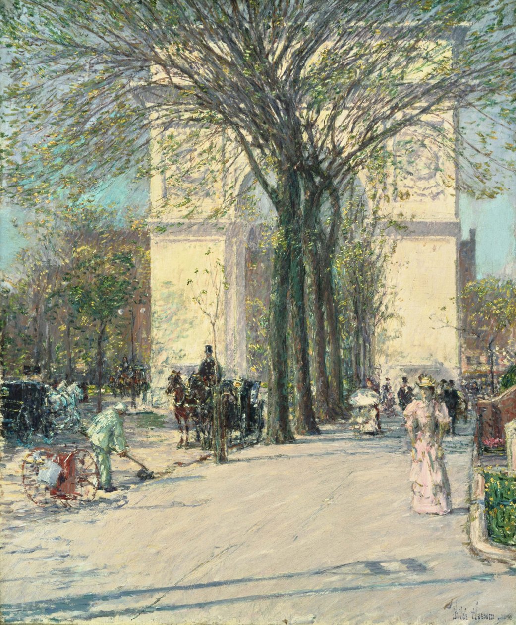 Arco de Washington, primavera de Childe Hassam