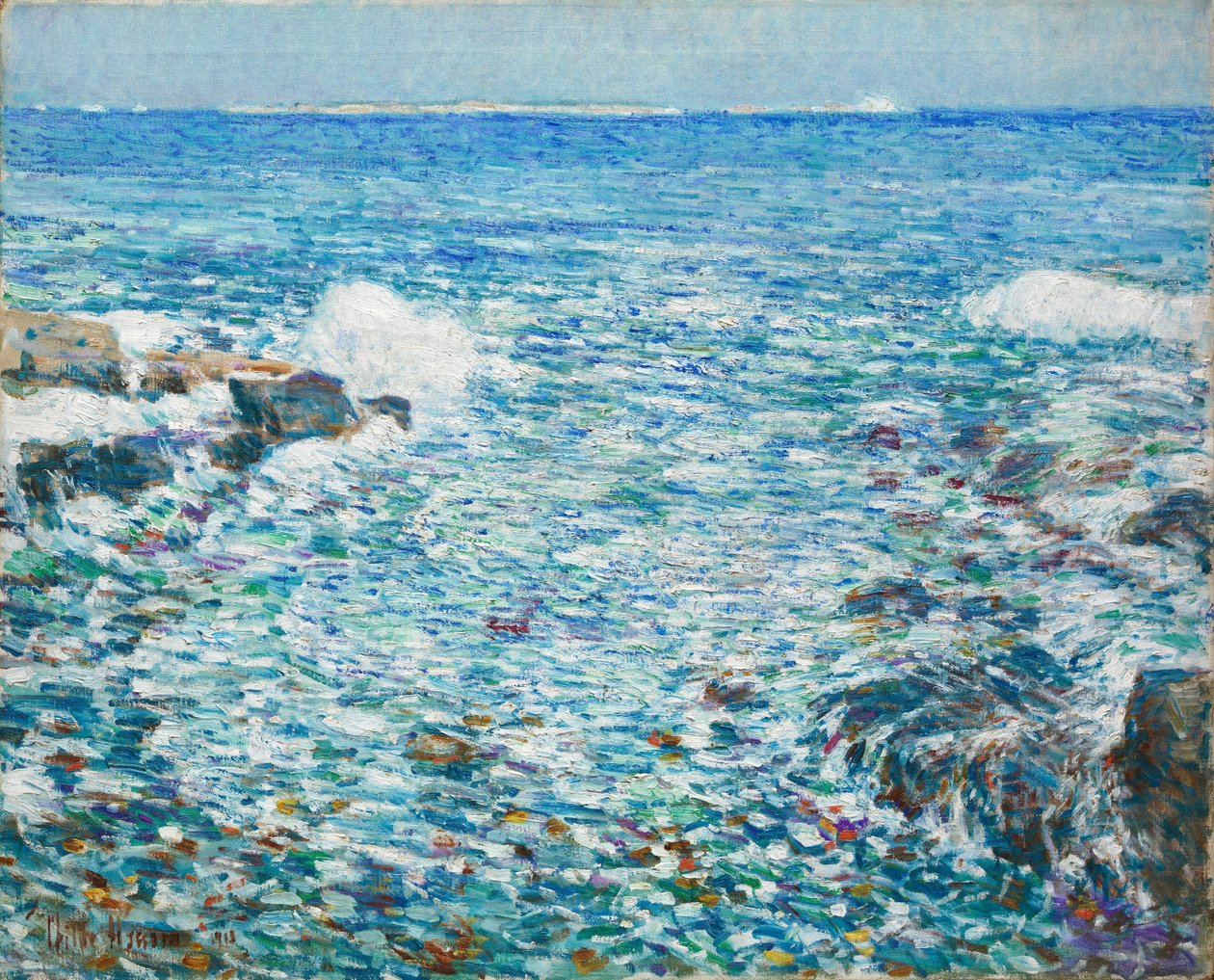 Surf, Ilhas de Shoals de Childe Frederick Hassam