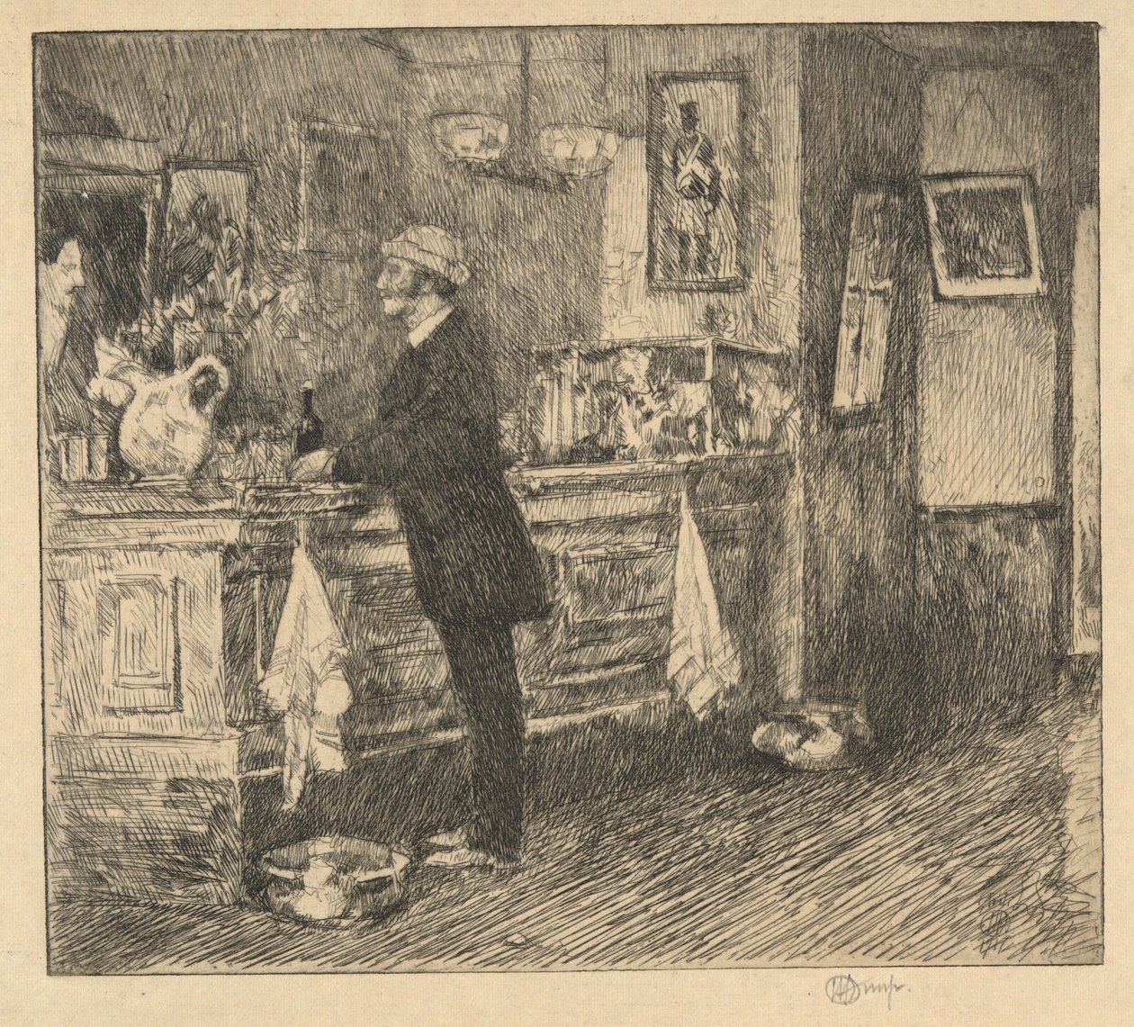 Um bar da Nova Inglaterra de Childe Hassam