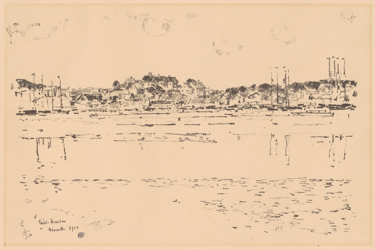 Porto Interior de Childe Hassam