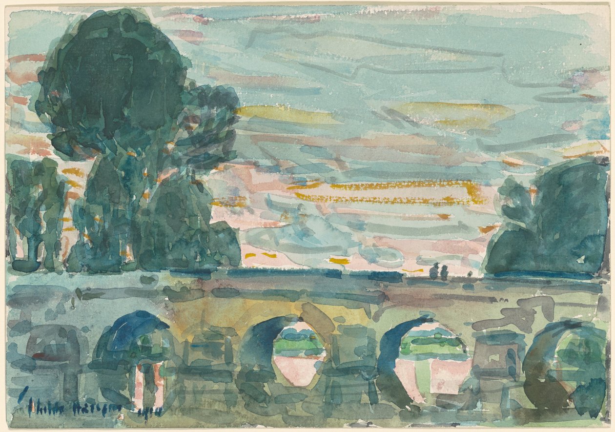 A Ponte de Grez [reto] de Childe Hassam