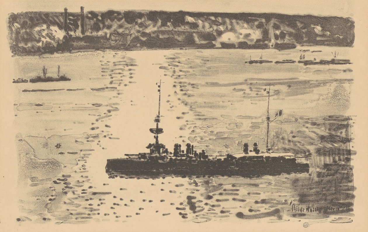 O cruzador francês de Childe Hassam
