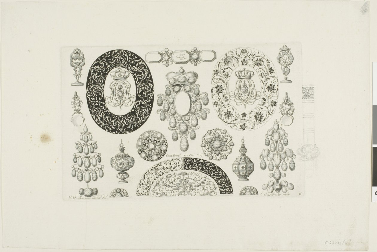 Desenhos para jóias de Christian Engelbrecht